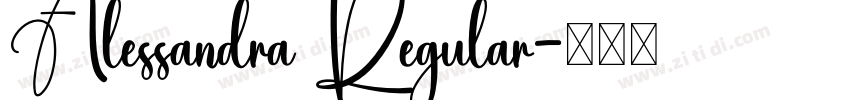 Alessandra Regular字体转换